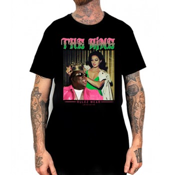 Camiseta Rulez Lola Flores x Biggie Negra